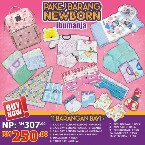 senarai barang baby newborn